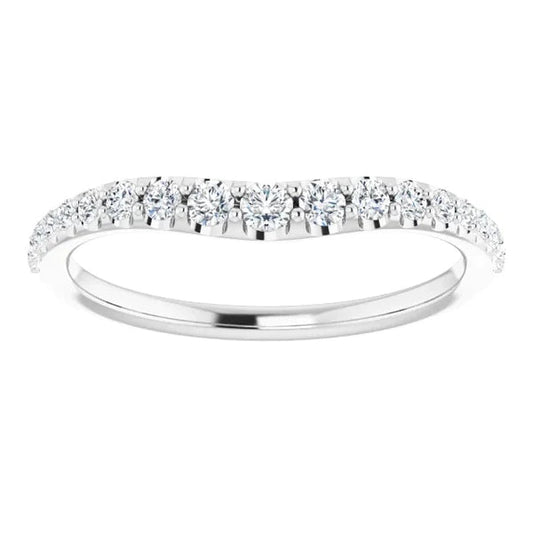 2 Carats Natural Diamond Round Engagement Band New White Gold 14K
