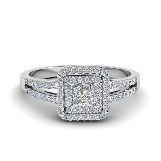 natural round diamond 2ct ring front view