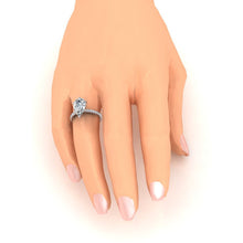 2 Carats Real Natural Earth Mined Diamond Ring Women White Gold 14K Solitaire With Accent