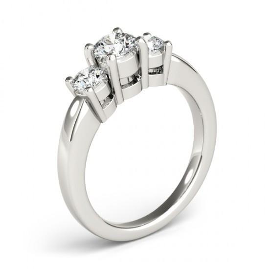 2 Carats Round Cut Natural Diamond Ring White Gold 14K New