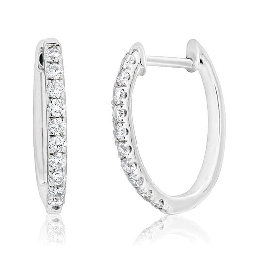 2 Ct Round Women Hoop Earrings Cut Real Diamond