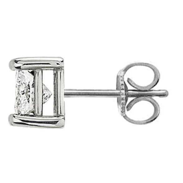 2 Ct. F Vvs1 Single Real Diamond Stud Men Earring Gold 14K