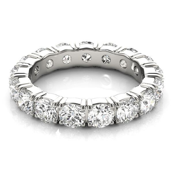 Fine Diamond Eternity Band – side view