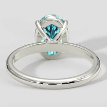 2.75ct Oval Cut Neon Paraiba Ring