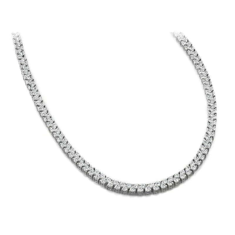 20 Carat Small Genuine Diamond Gold Necklace