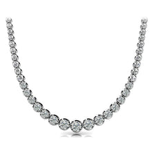 20 Carat Sparkling Real Diamond Necklace