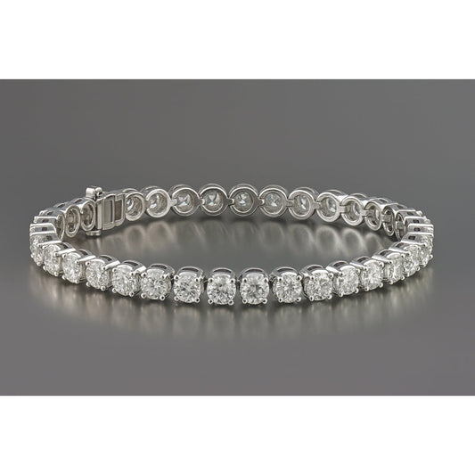 24 Carat Natural Earth Mined Diamond Tennis Bracelet