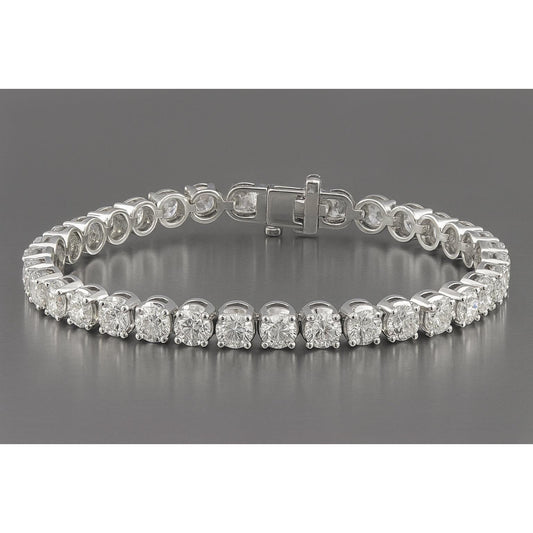 24 Carat Natural Earth Mined Diamond Tennis Bracelet