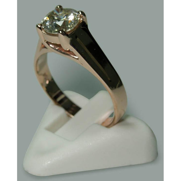 2.01 Carat Round Natural Diamond Solitaire Ring Jewelry New Rose Gold 14K