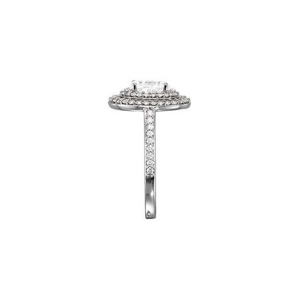 2.20 Carat Genuine Oval Diamond Wedding Halo Anniversary Ring