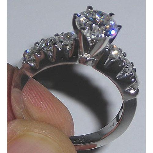 2.23 Ct Natural Diamond White Gold Engagement