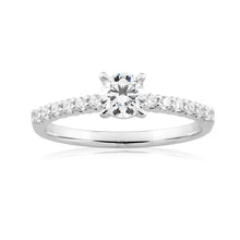 2.25 Ct Accented Round Cut Real Diamond Wedding Ring