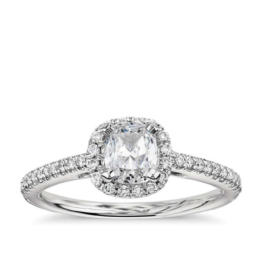 natural round diamond 2.30ct ring front view