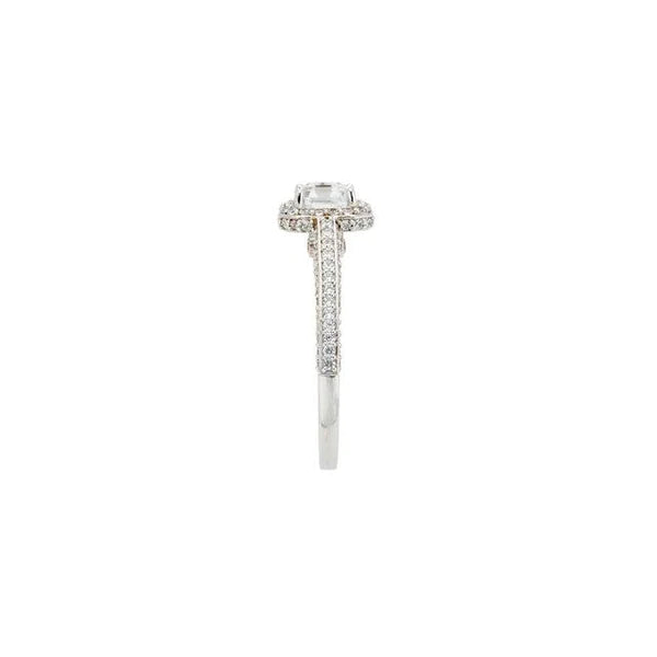 2.31 Carats Asscher Natural Diamond Solitaire Engagement Ring Jewelry New