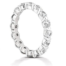 2.40 Carats Round Real Natural Earth Mined Diamond Eternity Wedding Band Jewellery New