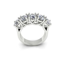 2.5 Carats Round Prong Set Diamond Wedding Band