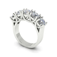 2.5 Carats Round Prong Set Diamond Wedding Band