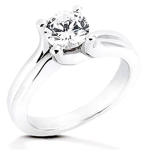2.50 Carat Real Natural Earth Mined Diamond Solitaire Engagement Ring