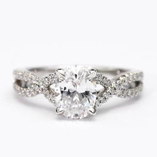 2.50 Carats Oval Cut Real Diamond Ring