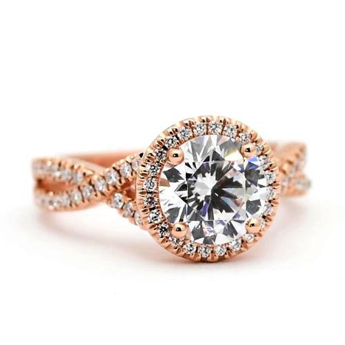 2.50 Carats Round Genuine Diamond Ring