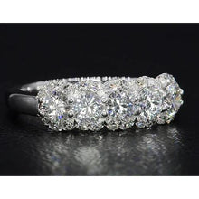 2.50 Carats Round Genuine Diamond Women's Anniversary Ring White