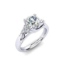 2.50 Ct Genuine Diamonds Anniversary Ring With Accents White Gold