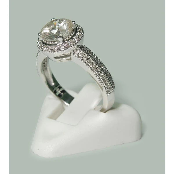 2.50 Ct Natural Diamond Anniversary Ring Antique Style Jewelry New