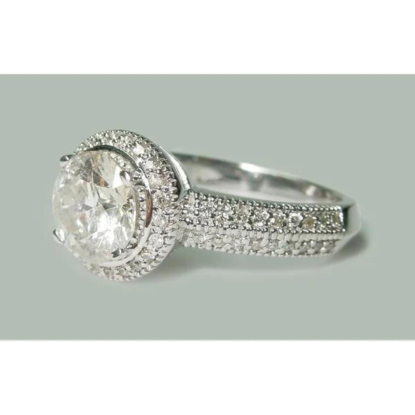 2.50 Ct Natural Diamond Anniversary Ring Antique Style Jewelry New