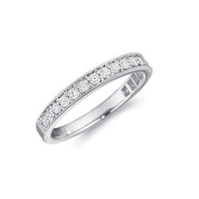 2.50 Ct Round Brilliant Cut Real Natural Earth Mined Diamond Eternity Band 14K White Gold