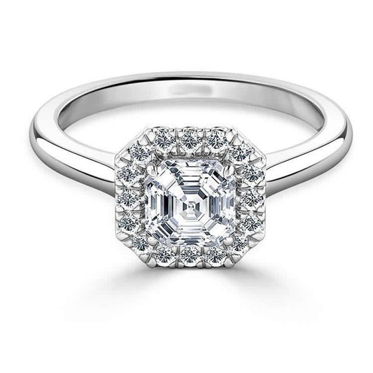 natural round diamond 2.55ct ring front view