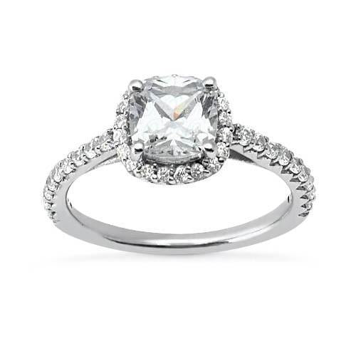 natural round diamond 2.75ct ring front view