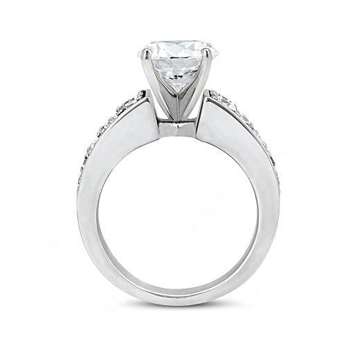2.75 Carat New Diamonds Anniversary Ring White Gold