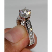 2.75 Carat Sparkling Real Diamond Solitaire Ring