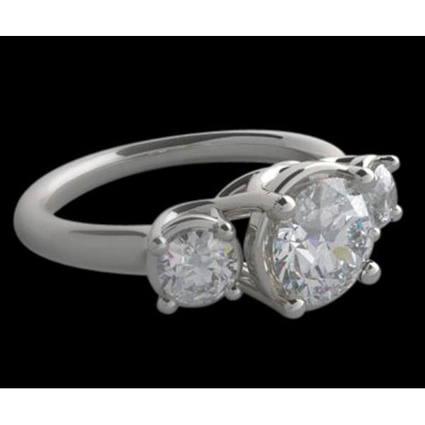 3 Carat Lucida Diamonds 3 Stone Engagement Ring