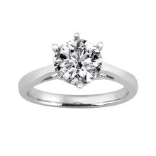3 Carat Real Diamond Solitaire Engagement Ring White Gold 14K