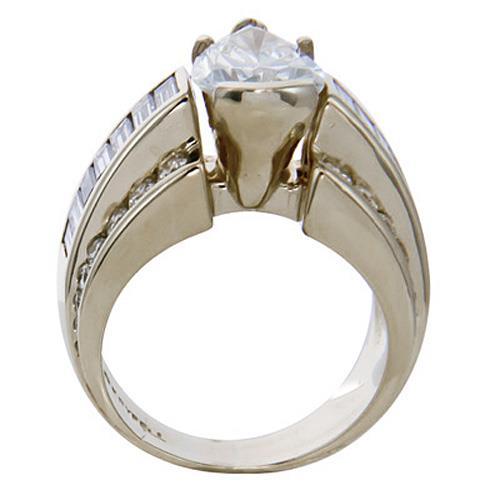 Center Natural Diamond Wedding Ring White Gold Fine Jewelry
