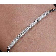 3 Carats Real Diamond Tennis Bracelet Prong Set White Gold 14K Jewelry