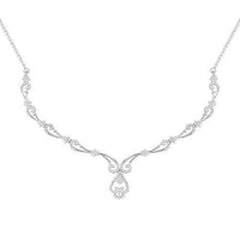 3 Carats Round Cut Real Diamond Women Necklace Fine Gold Jewelry
