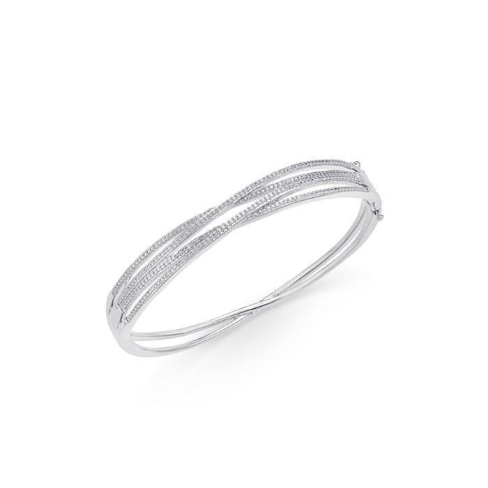 3 Ct Round Cut Natural Diamonds Women Bangle