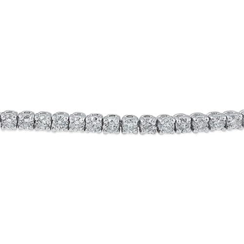 3 Ct Round Diamond Genuine Diamond Tennis Bracelet 14K