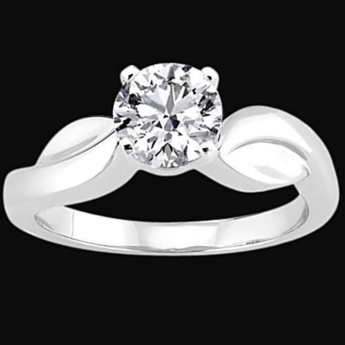 3 Ct. Round Genuine Diamond Solitaire Fancy Ring