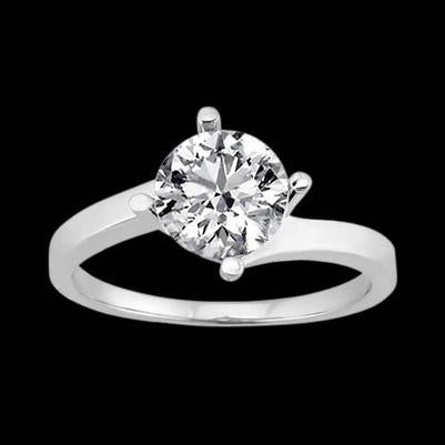 3 Ct.Natural Diamond Engagement Ring
