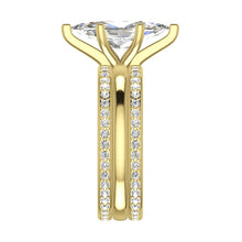 3 Piece Wedding Ring Set 3.50 Carats Natural Marquise Cut Yellow Gold