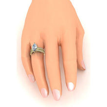 3 Piece Wedding Ring Set 3.50 Carats Natural Marquise Cut Yellow Gold