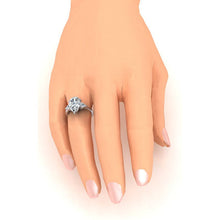 3 Stone Genuine Pear Engagement Ring 3.30 Ct. White Gold 14K