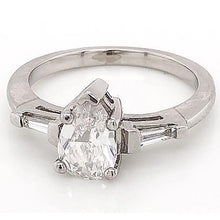 3 Stone Natural Diamond Engagement Ring 1.50 Carats Jewelry White