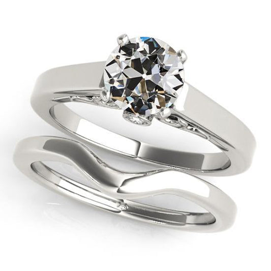natural round diamond 1.75ct ring front view