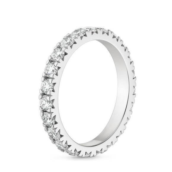 3.75 Carat Real Eternity Wedding Ring
