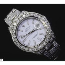 32 Ct. Custom Diamonds Mens Rolex