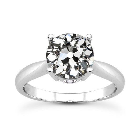 Shimmering Brilliant Diamond Solitaire Engagement Ring 3 ct – main view